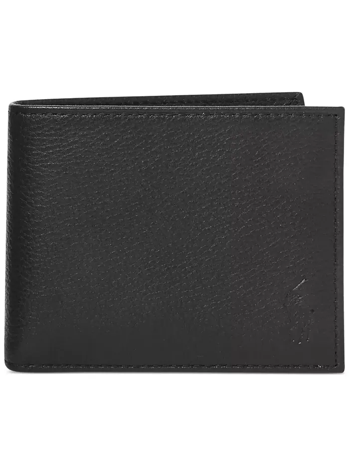 Мужской бумажник из шагренированной кожи Passcase Polo Ralph Lauren