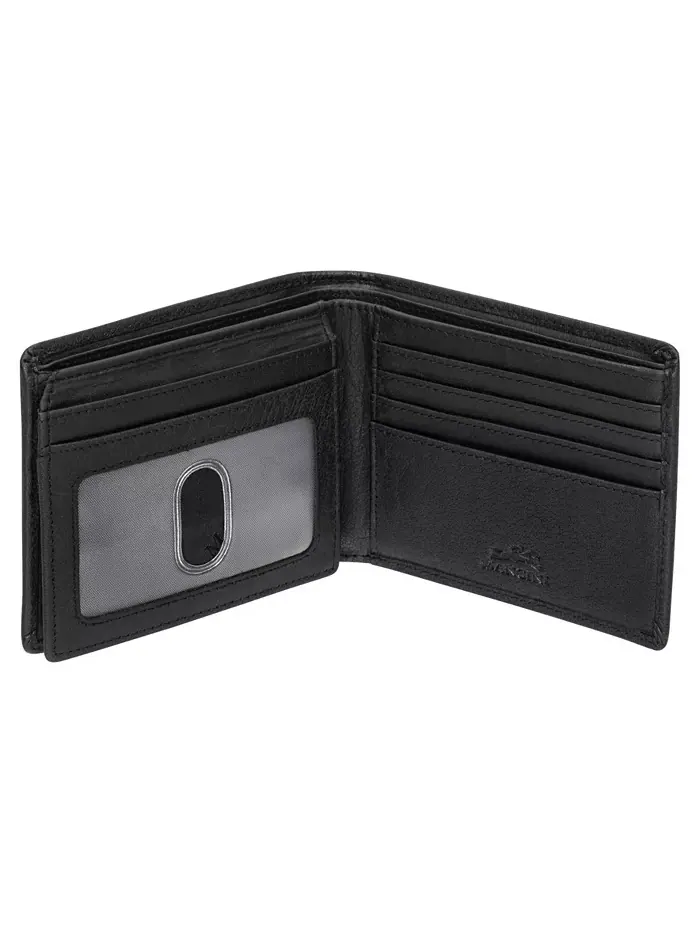 Мужской кошелек Buffalo RFID Secure Left Wing Billfold Wallet Mancini — изображение 2 из 5, черный