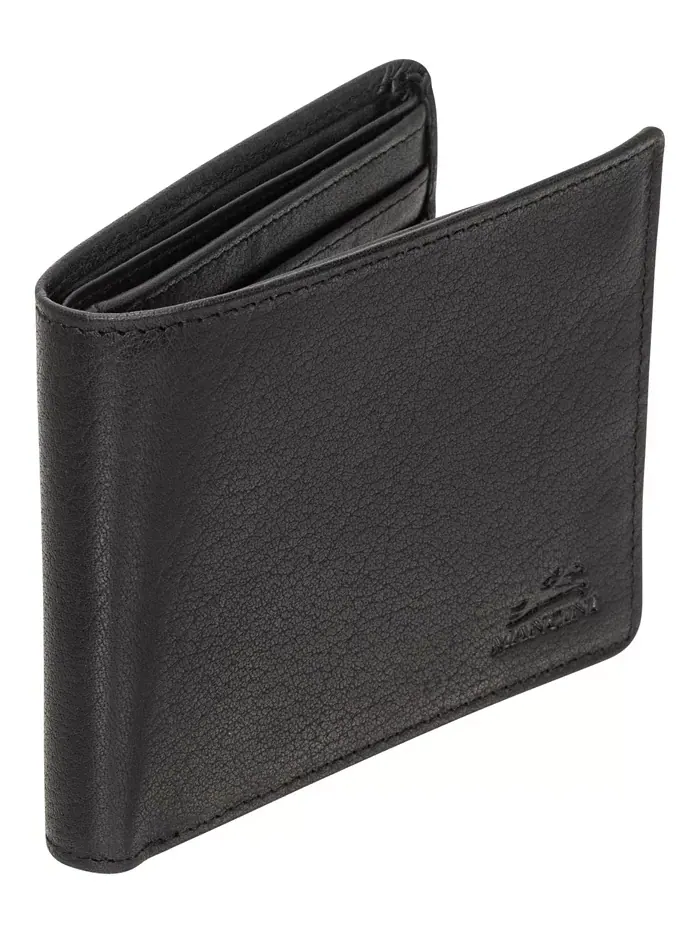 Мужской кошелек Buffalo RFID Secure Left Wing Billfold Wallet Mancini — изображение 4 из 5, черный