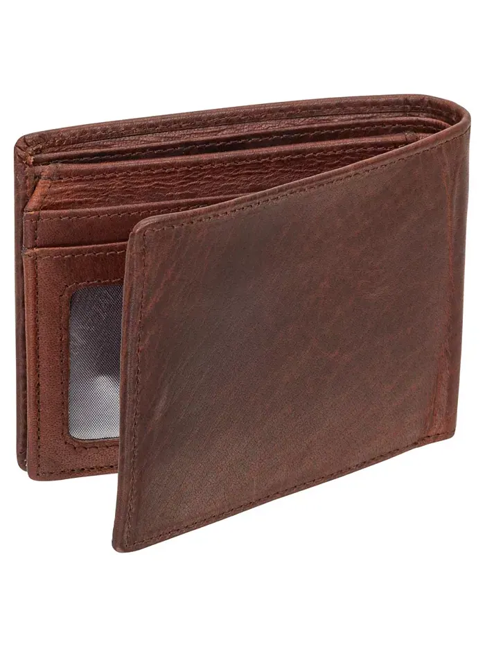 Мужской кошелек Buffalo RFID Secure Left Wing Billfold Wallet Mancini — изображение 2 из 6, коричневый