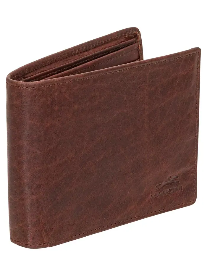 Мужской кошелек Buffalo RFID Secure Left Wing Billfold Wallet Mancini — изображение 5 из 6, коричневый