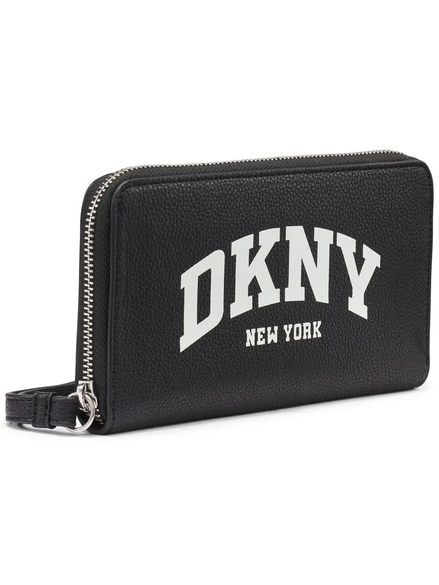 Женский кошелек Hadlee с застежкой-молнией DKNY — изображение 3 из 4, черный