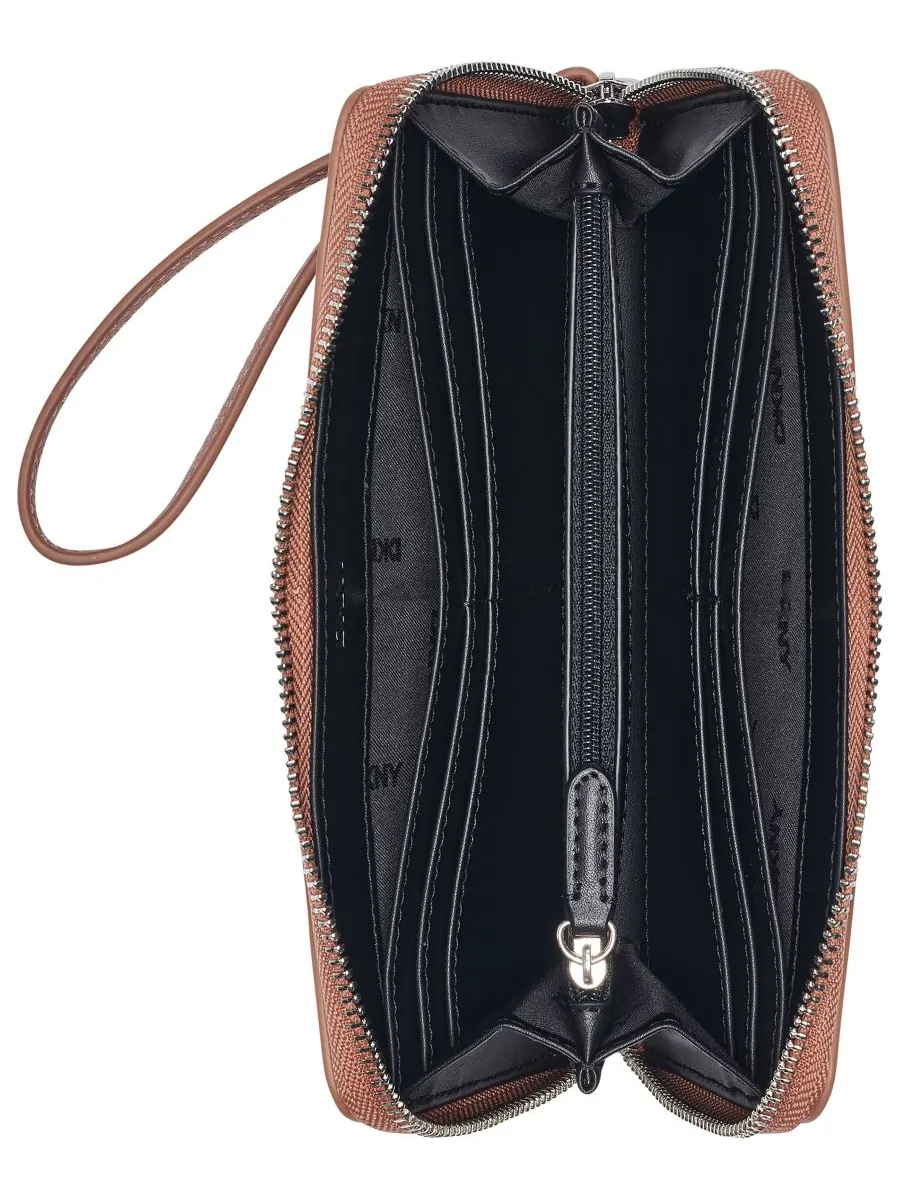 Женский кошелек Hadlee с застежкой-молнией DKNY — изображение 4 из 4, коричневый