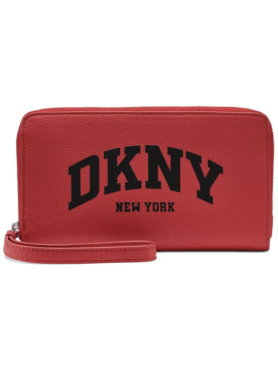 Женский кошелек Hadlee с застежкой-молнией DKNY — изображение 1 из 4, яркий красный