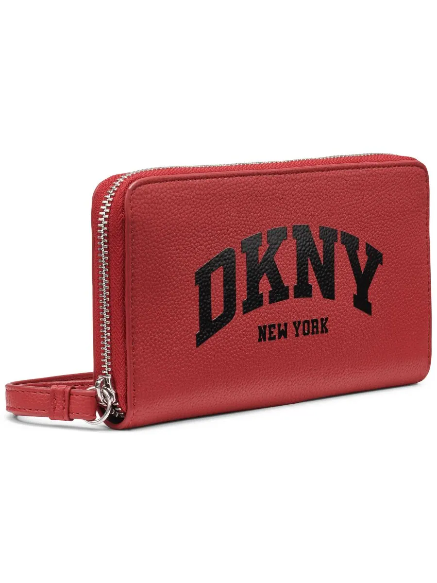 Женский кошелек Hadlee с застежкой-молнией DKNY — изображение 3 из 4, яркий красный