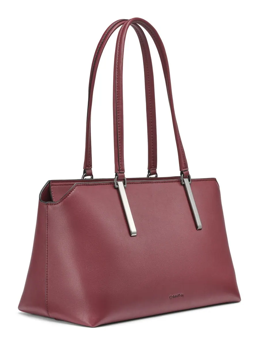 Сумка-тоут Calvin Klein Lori с застежкой-молнией — изображение 5 из 6, красный