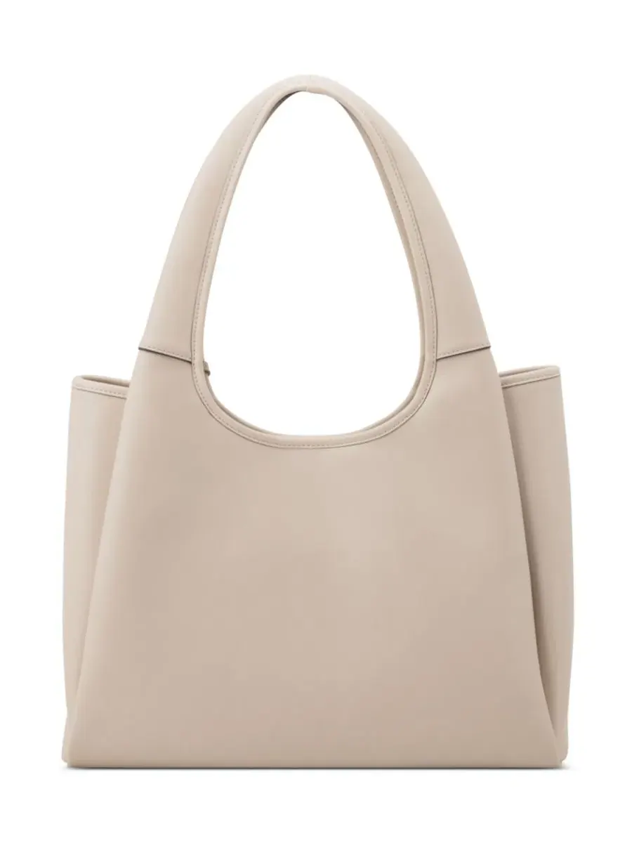 Большая сумка-шопер с тройным отделением Priya Triple Compartment Large Shoulder Bag Nine West — изображение 3 из 5, бежевый