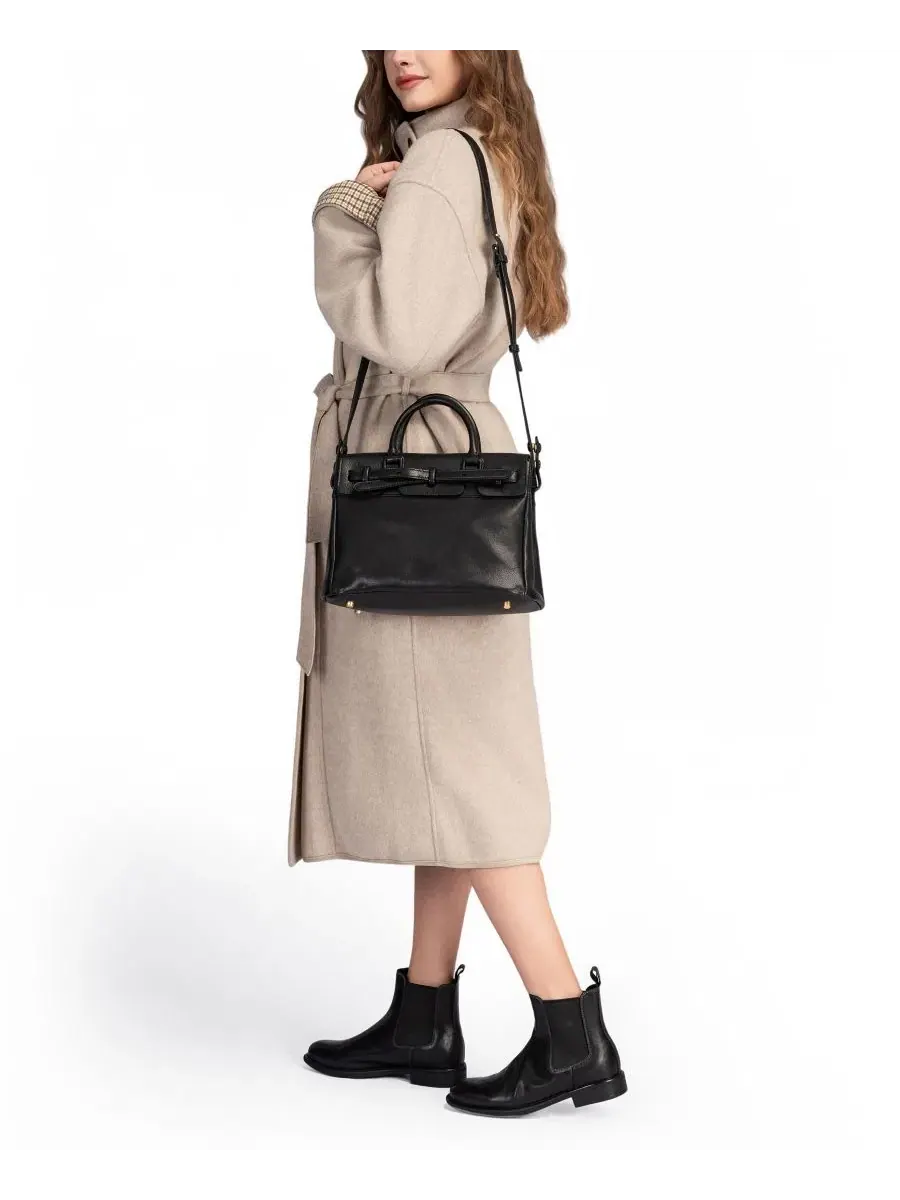 Сумка-шопер Wishbone Medium Satchel OLD TREND — изображение 6 из 7, черный
