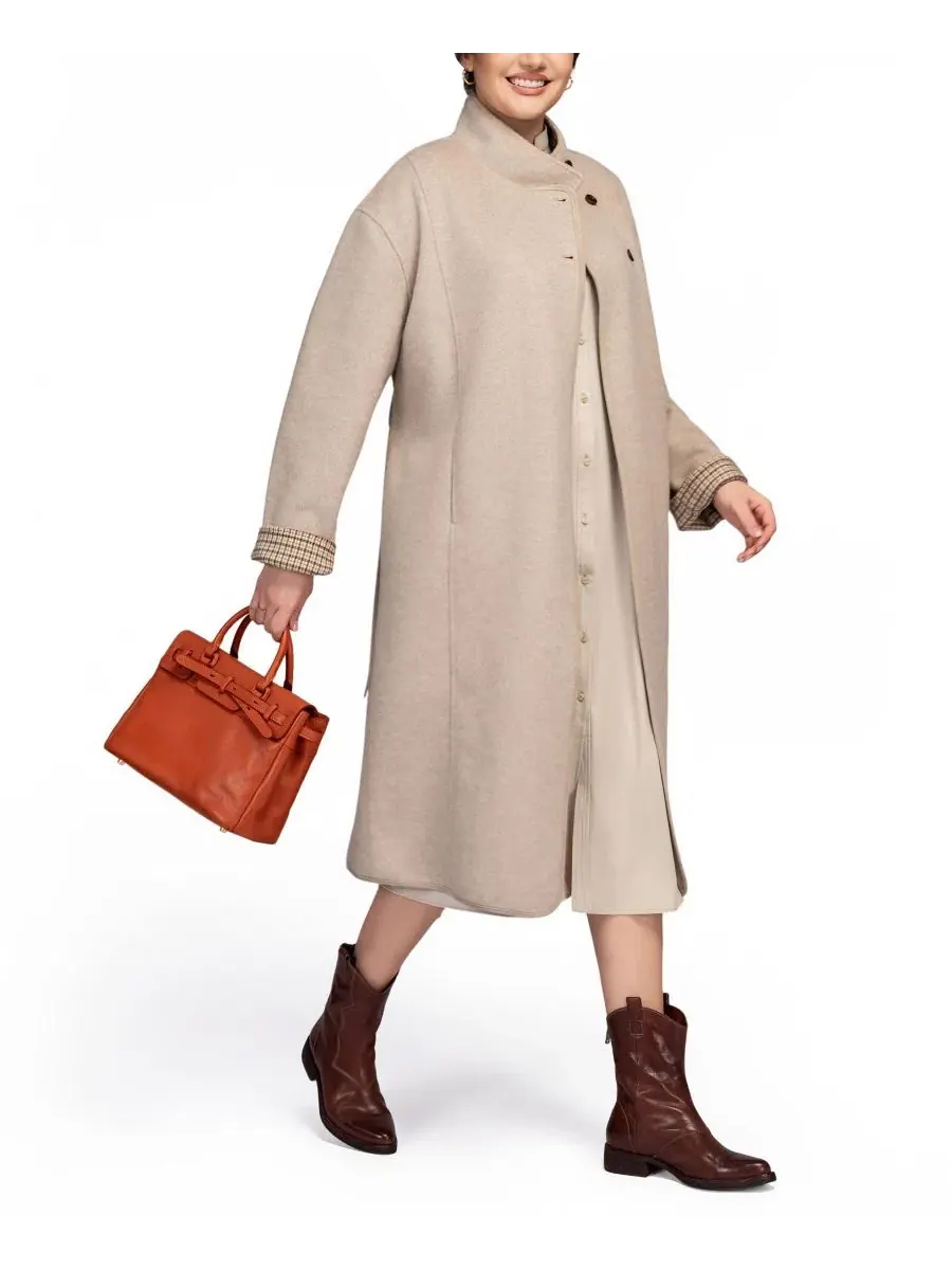 Сумка-сэтчел средняя Wishbone Medium Satchel OLD TREND — изображение 7 из 7, коньячный коричневый
