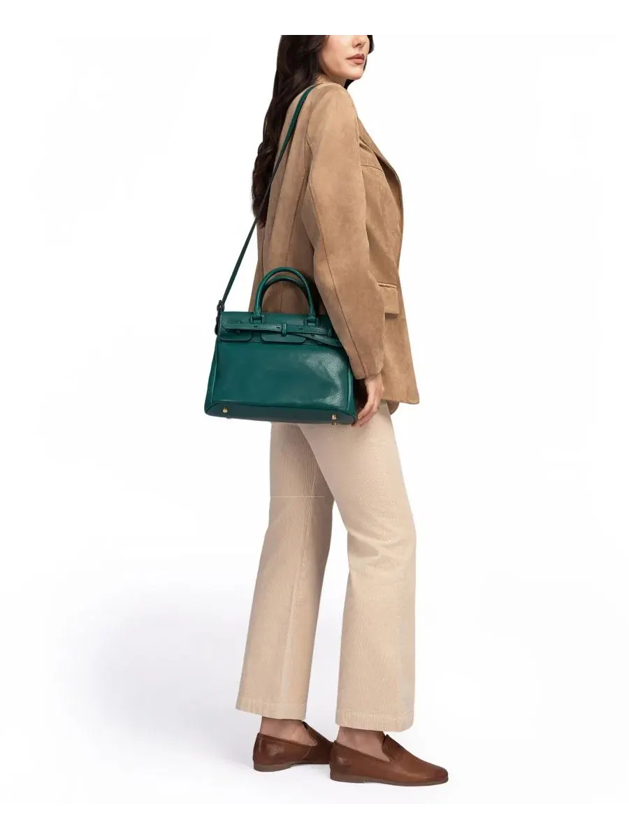 Сумка-шопер Wishbone Medium Satchel OLD TREND — изображение 7 из 7, зеленый