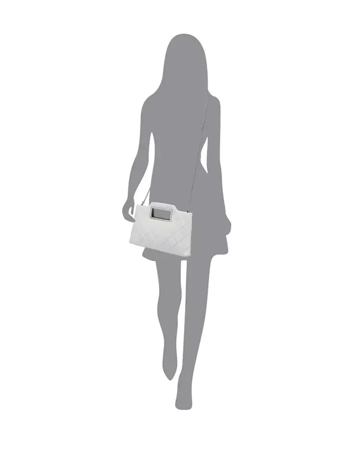 Клатч Judith Handle с стеганым узором I.N.C. International Concepts — изображение 2 из 6, серебристый