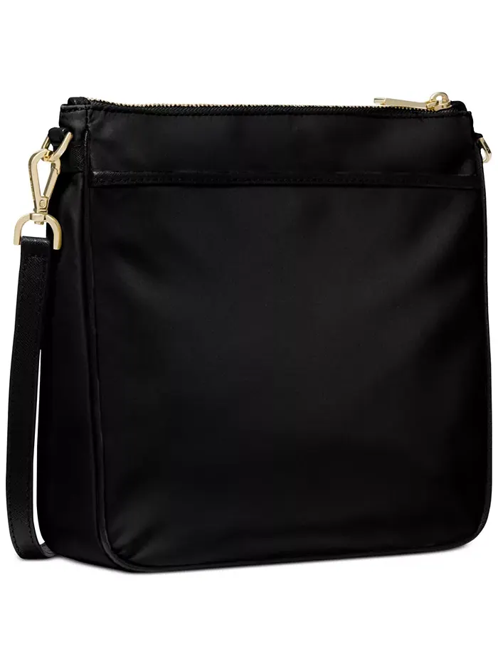 Сумка женская кросс-боди нейлон (габардин) Michael Kors Jet Set Charm North South — изображение 3 из 4, черный/золотистый