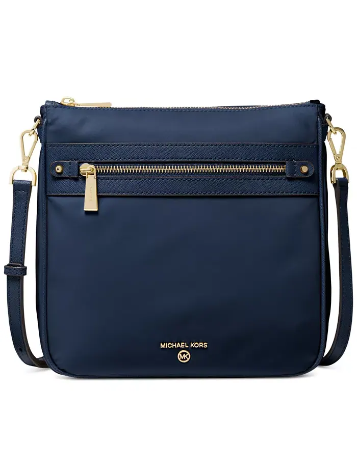 Сумка женская кросс-боди габардин Michael Kors Jet Set Charm North South — изображение 1 из 3, темно-синий