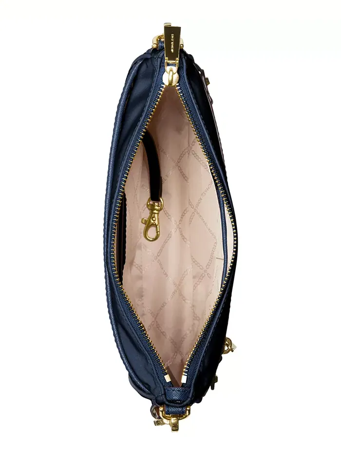 Сумка женская кросс-боди габардин Michael Kors Jet Set Charm North South — изображение 2 из 3, темно-синий