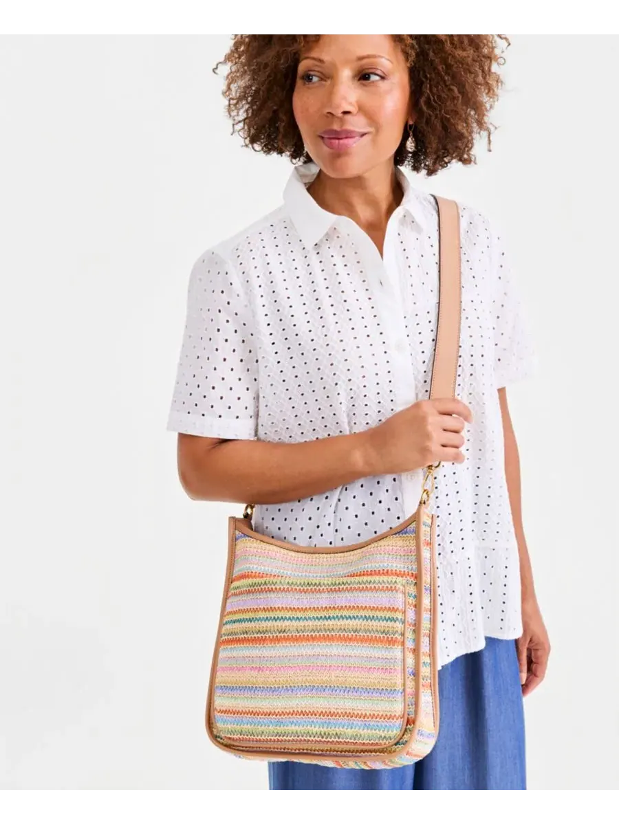 Классическая сумка через плечо Straw Dip Style & Co — изображение 7 из 7, мульти