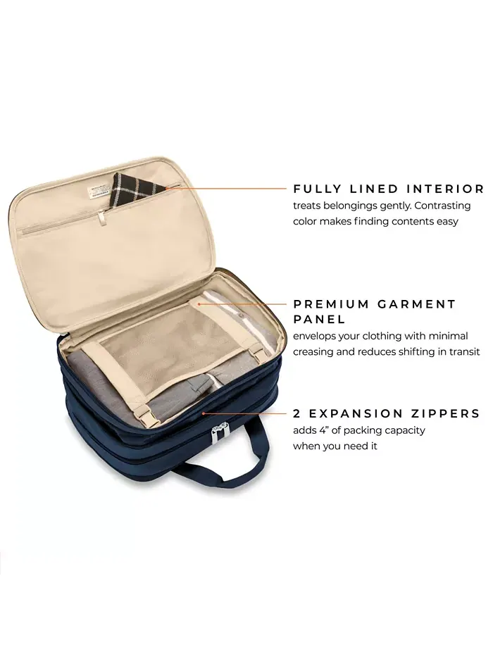 Сумка Baseline Expandable Cabin Bag Briggs & Riley — изображение 4 из 14, темно-синий