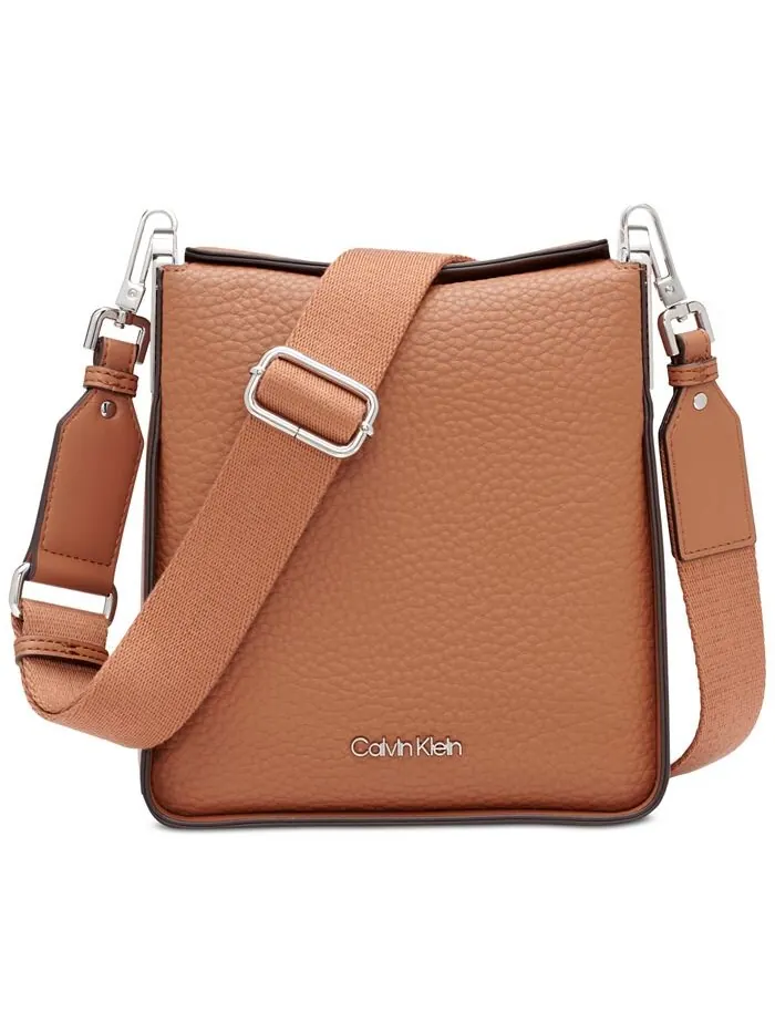 Коричневая сумка через плечо Calvin Klein Fay