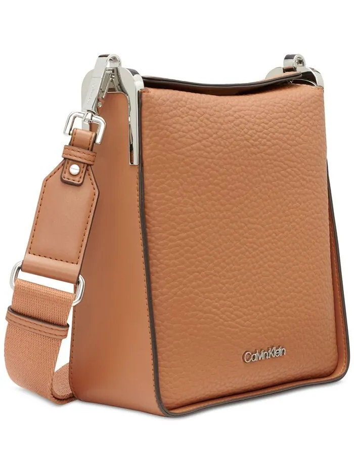 Коричневая сумка через плечо Calvin Klein Fay — изображение 4 из 6, карамель