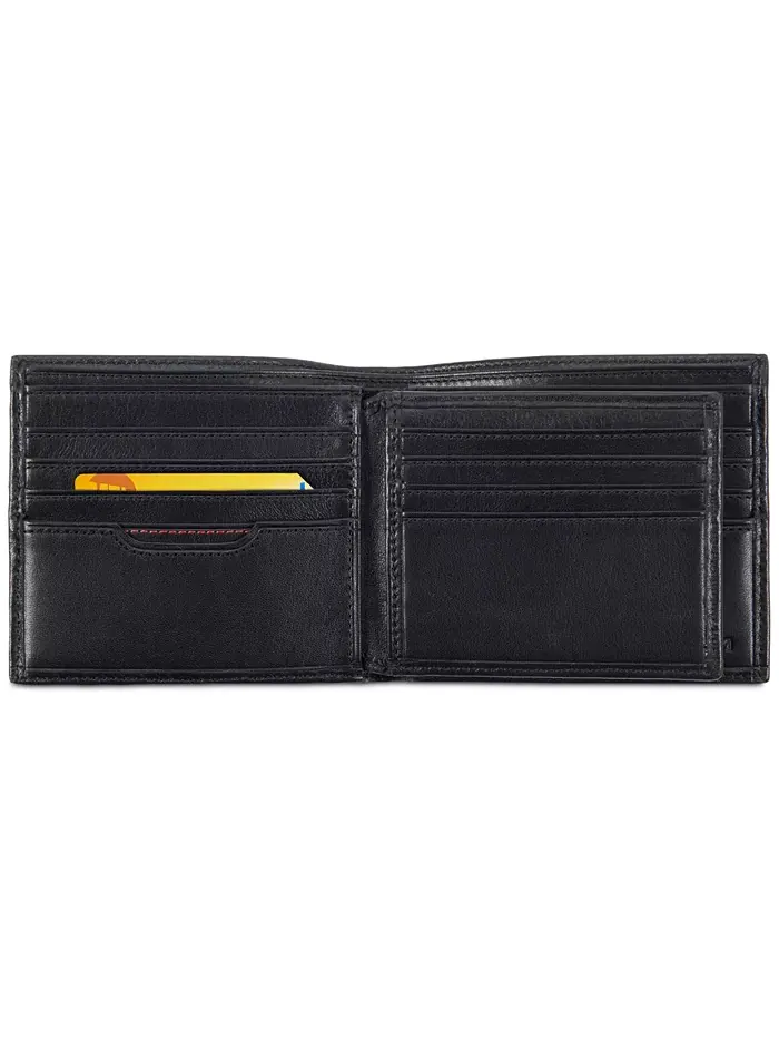 Кошелек TUMI Global Nappa Leather Bifold Passcase, мужской — изображение 2 из 4, черный