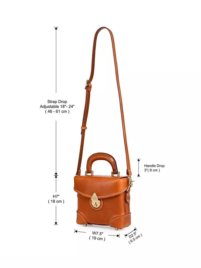 Сумка-коробка Azalea Vintage Crossbody OLD TREND — изображение 9 из 12, черный