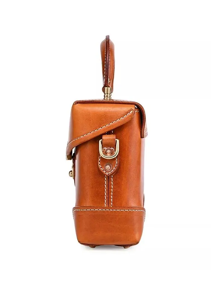 Сумка-коробка Azalea Vintage Crossbody OLD TREND — изображение 4 из 12, карамель