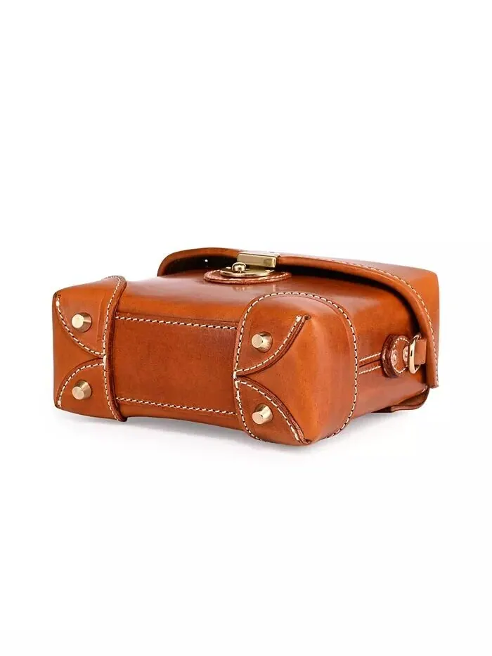 Сумка-коробка Azalea Vintage Crossbody OLD TREND — изображение 6 из 12, карамель