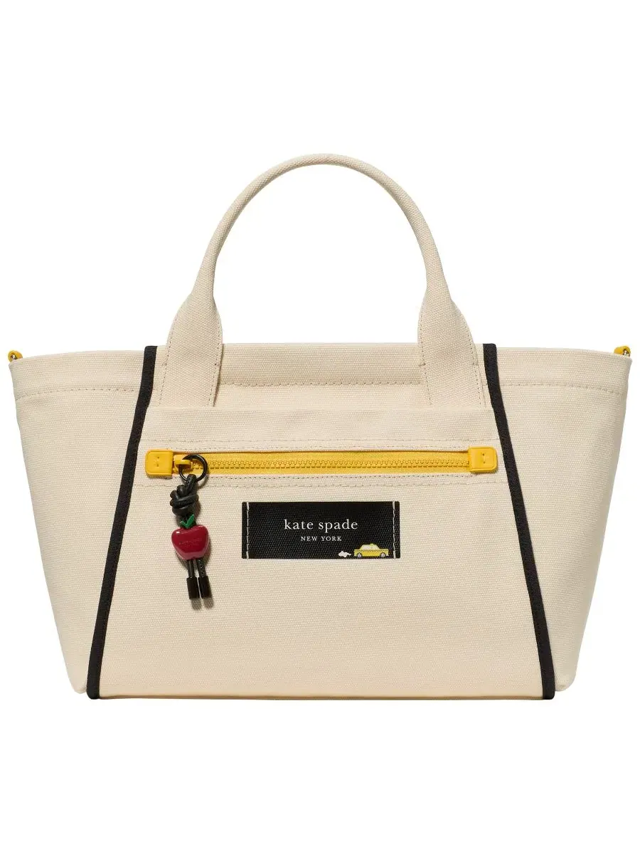 Сумка-шоппер среднего размера из холста Dash Taxi Kate Spade New York — изображение 1 из 7, натуральный мульти