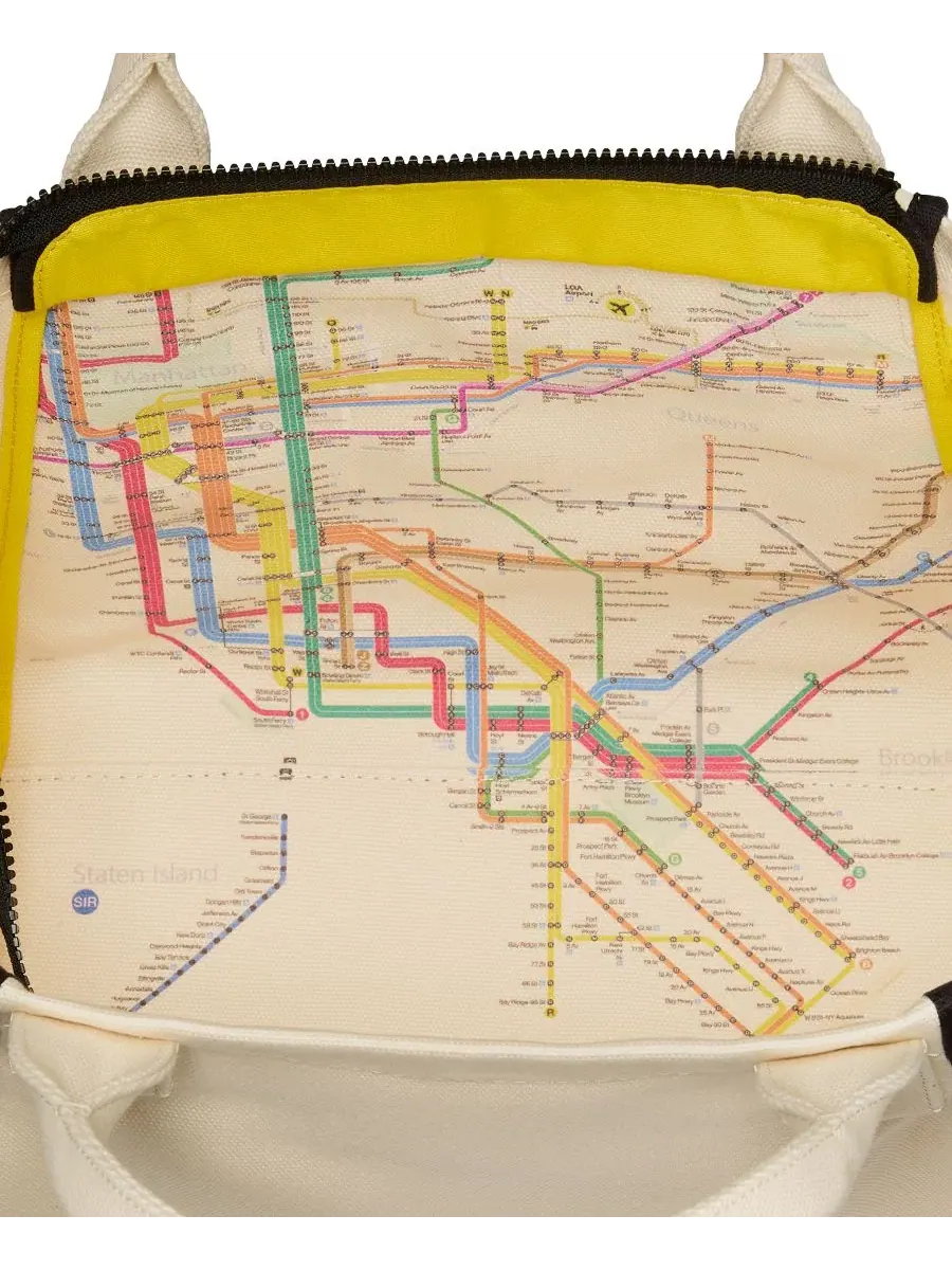 Сумка-шоппер среднего размера из холста Dash Taxi Kate Spade New York — изображение 7 из 7, натуральный мульти