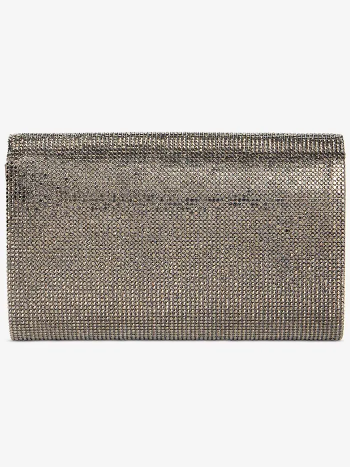 Клатч Caitlin Satin and Crystal Clutch I.N.C. International Concepts — изображение 5 из 7, серый