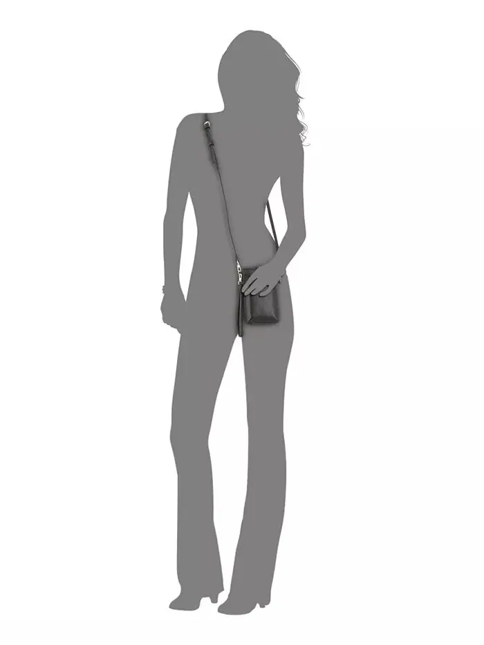 Чехол-кошелек Ashlii Phone Wristlet Crossbody I.N.C. International Concepts — изображение 2 из 5, черный/золотистый