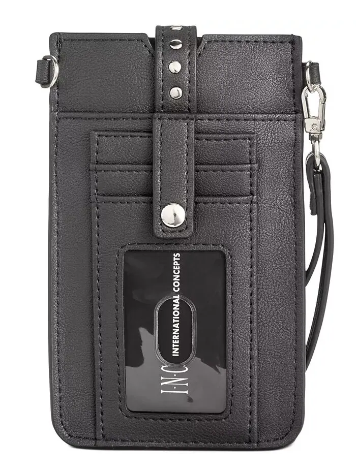 Чехол-кошелек Ashlii Phone Wristlet Crossbody I.N.C. International Concepts — изображение 4 из 5, черный/золотистый