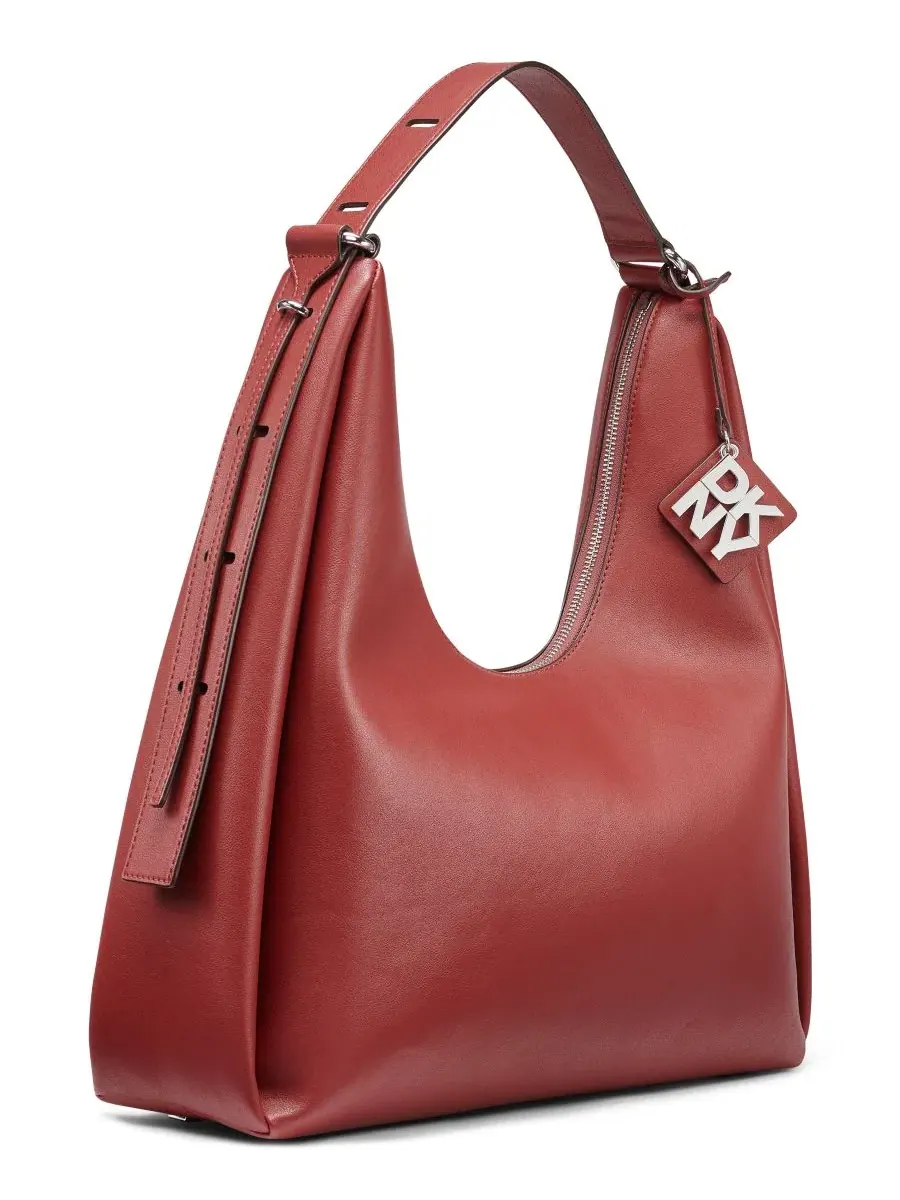Большая сумка-хобо Elicia Dkny — изображение 3 из 4, бежевый