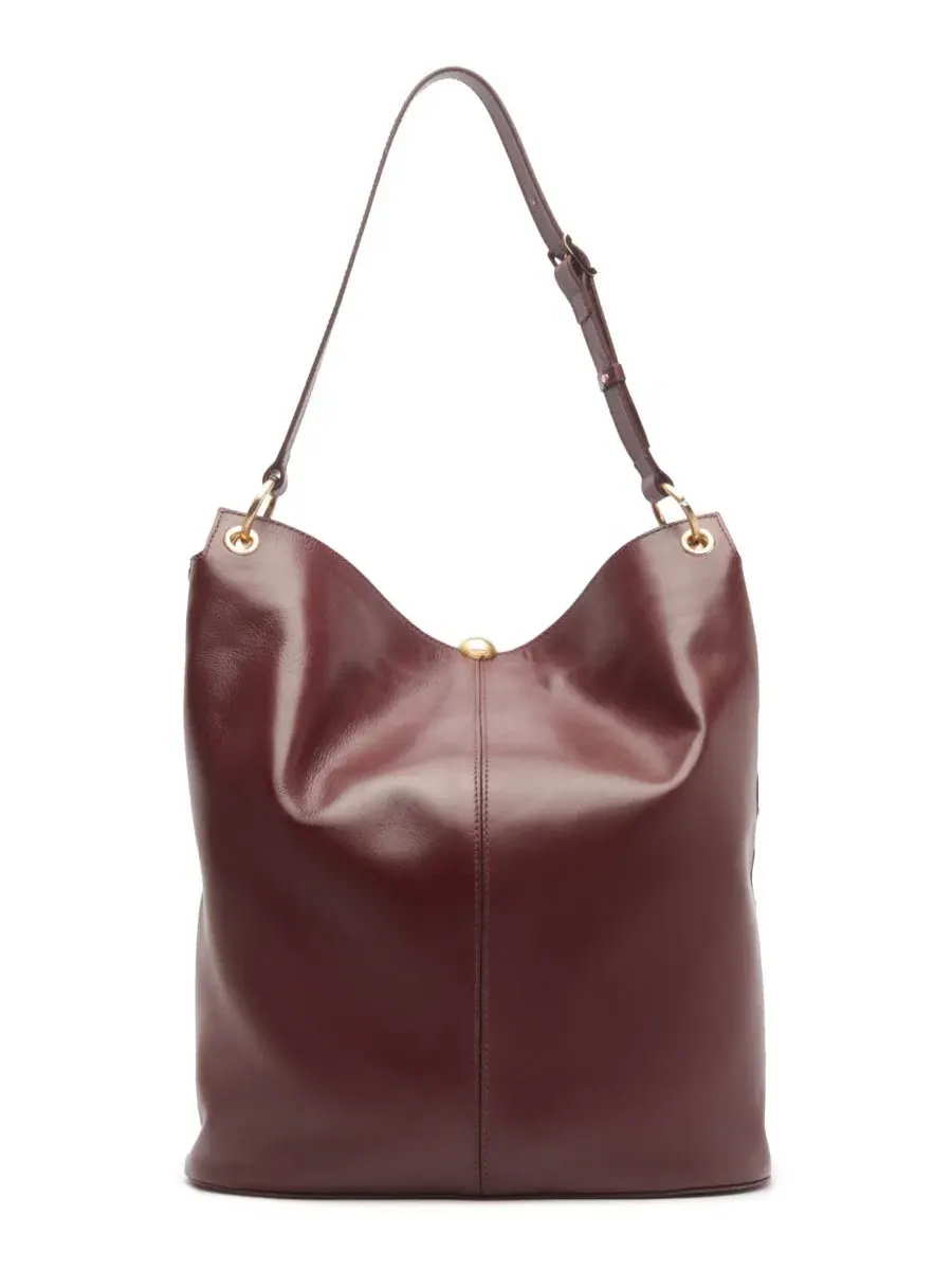 Сумка-хобо кожаная Aurora Large Leather Arezzo — изображение 2 из 5, красный
