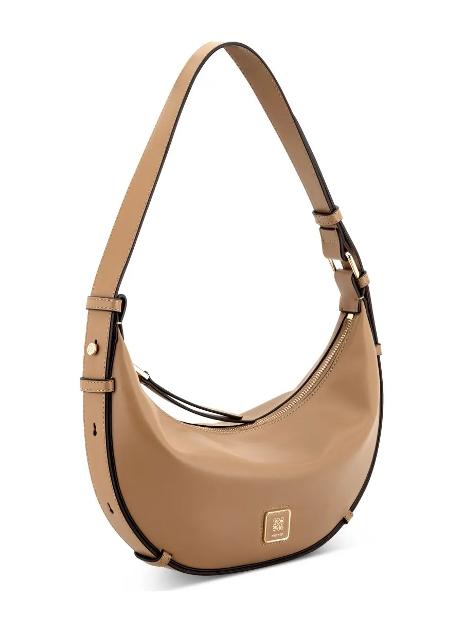 Сумка-хобо Laramie Covertible Crossbody Medium Nine West — изображение 2 из 6, бежевый