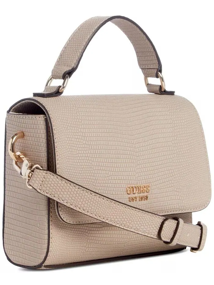 Сумка Guess Lyndi через плечо с верхней ручкой — изображение 4 из 5, черный