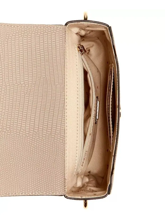 Сумка Guess Lyndi через плечо с верхней ручкой — изображение 5 из 5, черный