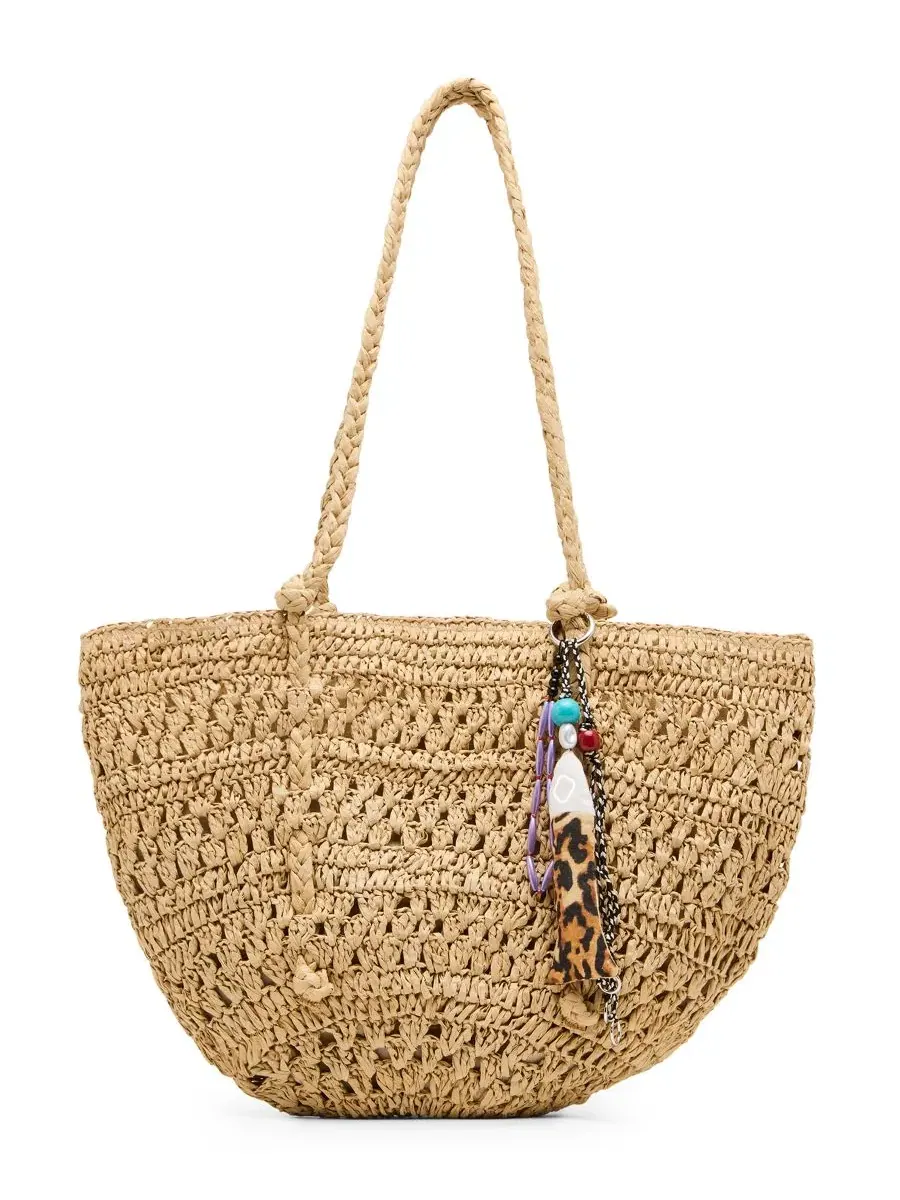 Большая большая сумка Tydes из рафии Steve Madden — изображение 1 из 6, прозрачный