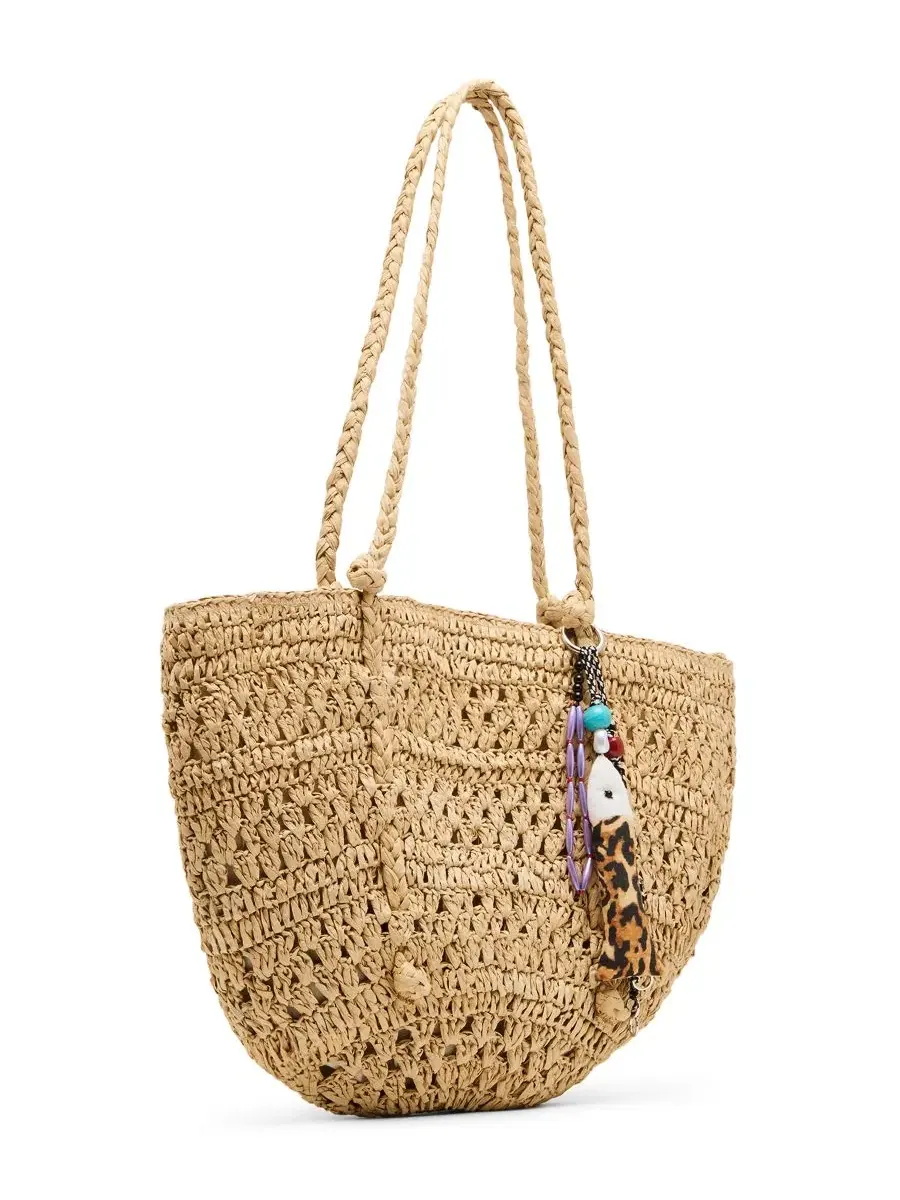 Большая большая сумка Tydes из рафии Steve Madden — изображение 3 из 6, прозрачный