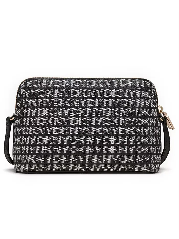 Сумка-через плечо с небольшим логотипом Bryant Ave, застежкой-молнией и куполом DKNY — изображение 2 из 4, черный/черный