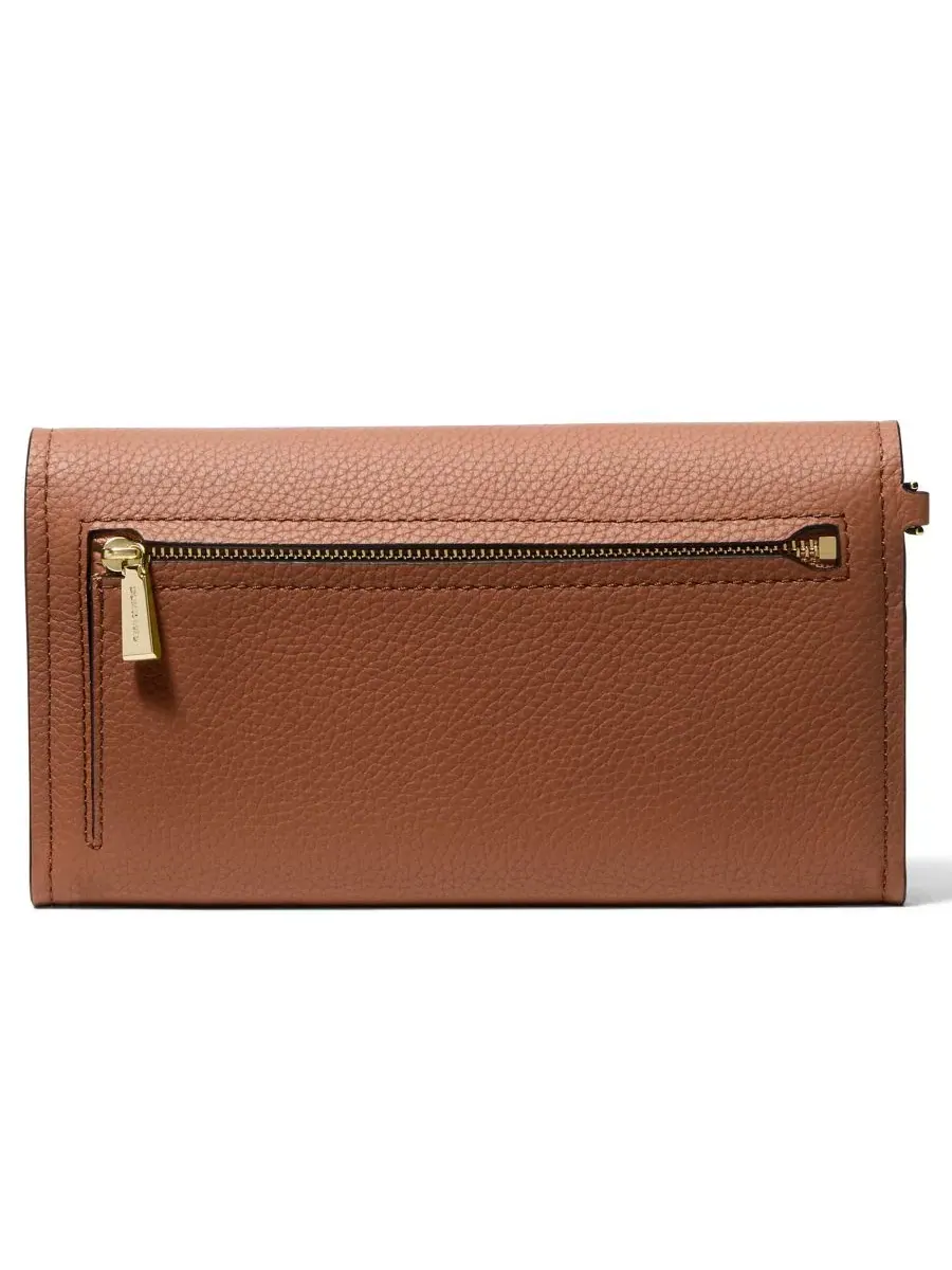 Сумка женская средняя клатч кожа (100% кожа) Michael Kors Jet Set Flap — изображение 2 из 3, коричневый