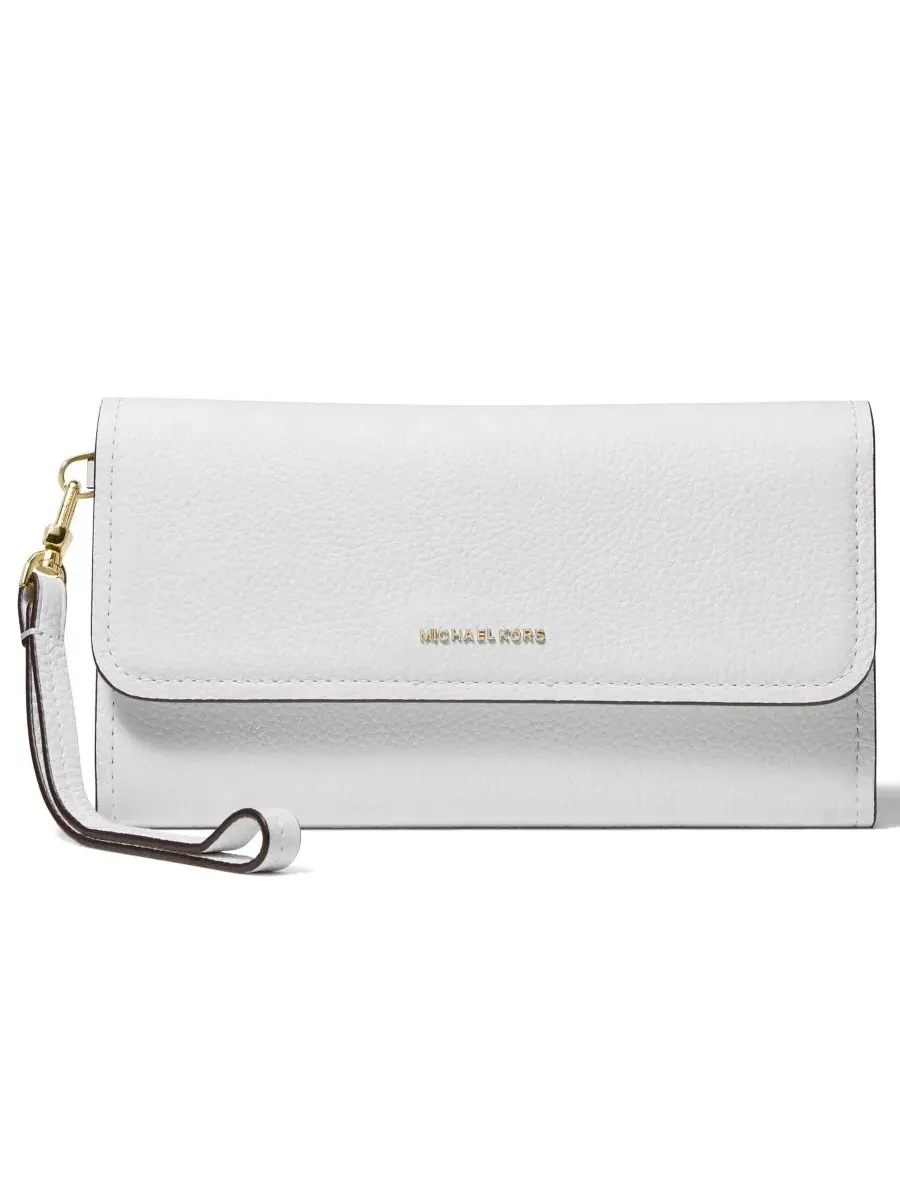 Сумка женская средняя клатч кожа Michael Kors Jet Set Flap — изображение 1 из 3, белый