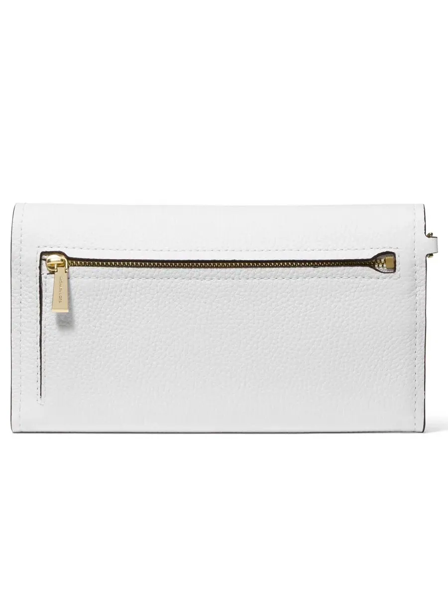 Сумка женская средняя клатч кожа Michael Kors Jet Set Flap — изображение 2 из 3, белый