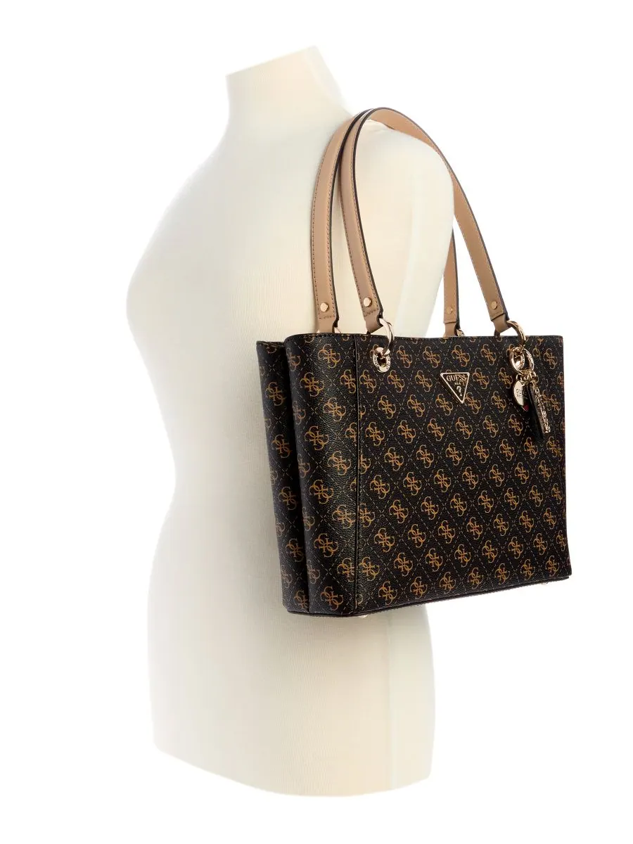 Сумка-тоут GUESS Noelle II с логотипом — изображение 2 из 5, коричневый