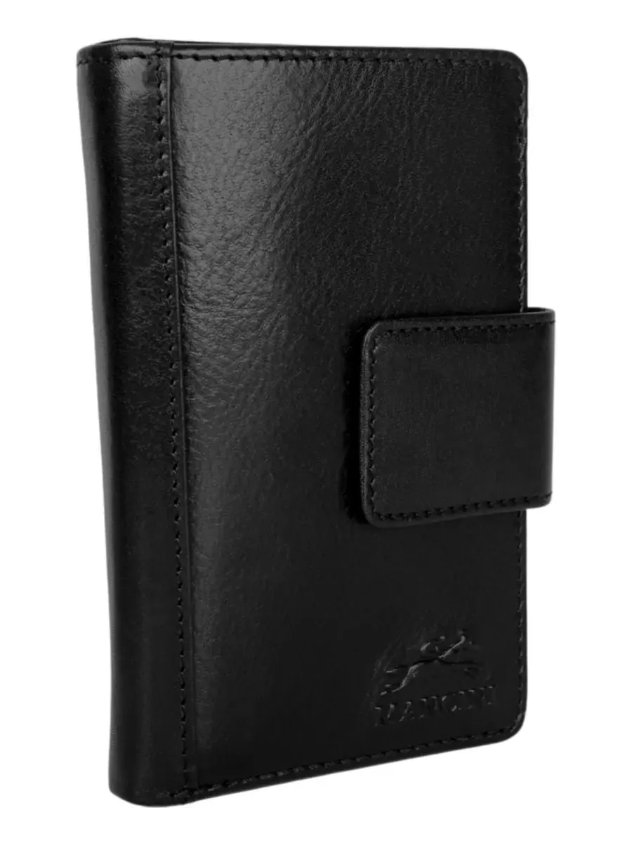 Кошелек Pelle D'oro RFID Secure Snap Trifold Wallet Mancini — изображение 2 из 6, черный
