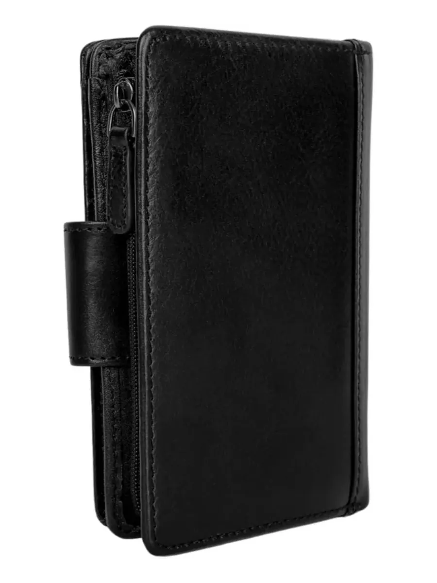 Кошелек Pelle D'oro RFID Secure Snap Trifold Wallet Mancini — изображение 3 из 6, черный