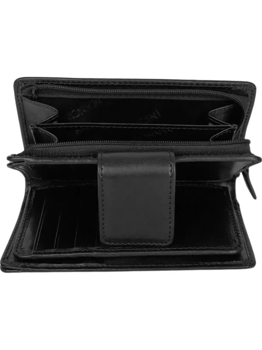 Кошелек Pelle D'oro RFID Secure Snap Trifold Wallet Mancini — изображение 5 из 6, черный