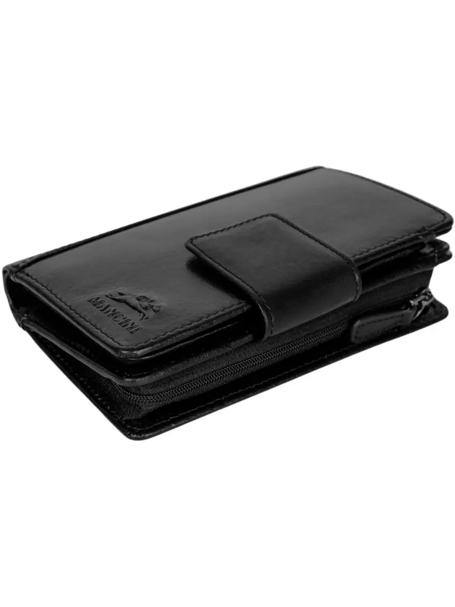 Кошелек Pelle D'oro RFID Secure Snap Trifold Wallet Mancini — изображение 6 из 6, черный