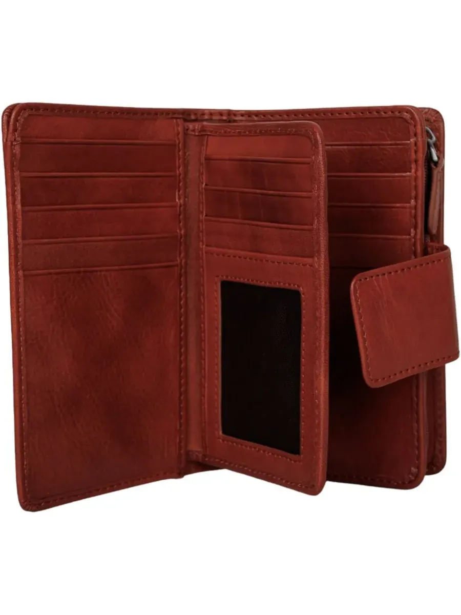 Кошелек Pelle D'oro RFID Secure Snap Trifold Wallet Mancini — изображение 4 из 6, верблюжий