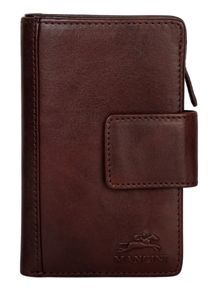 Кошелек Pelle D'oro RFID Secure Snap Trifold Wallet Mancini — изображение 1 из 6, коричневый