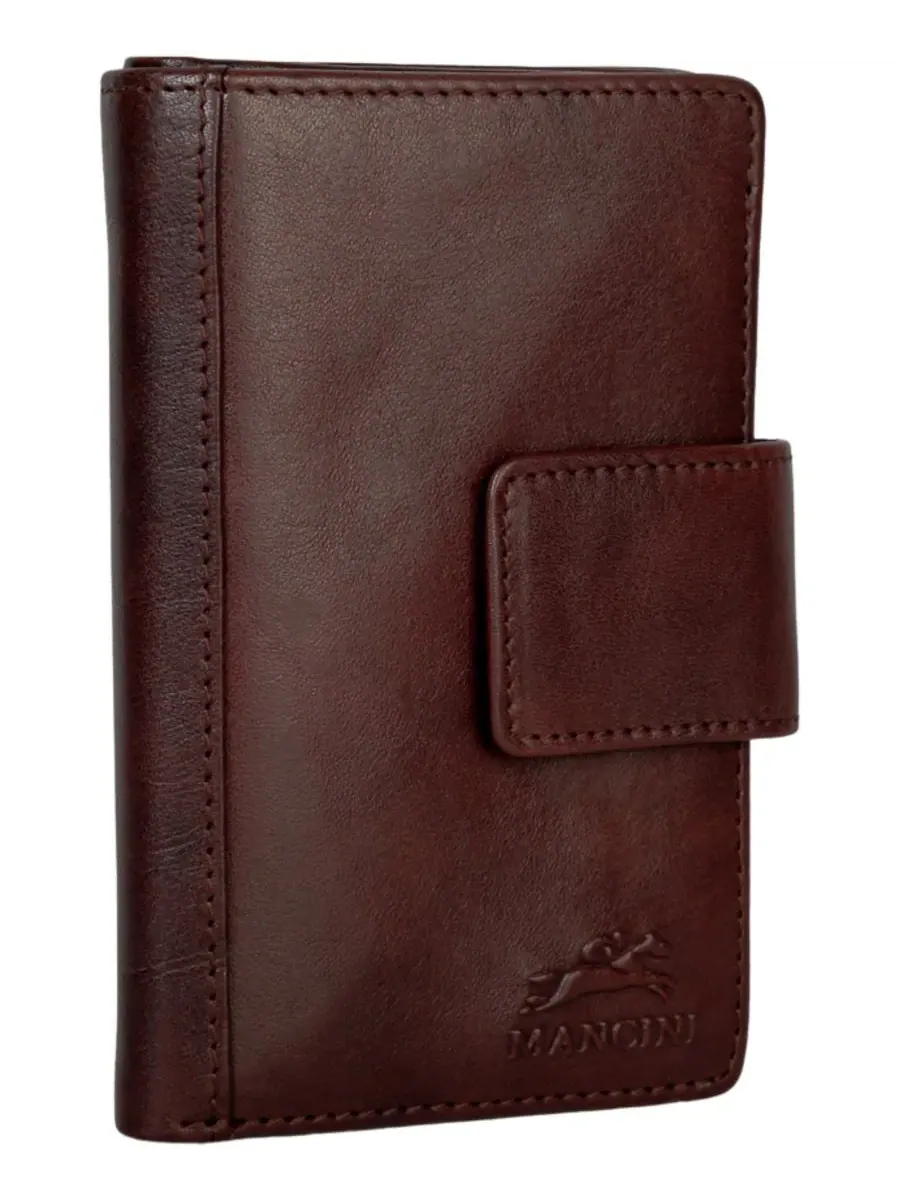Кошелек Pelle D'oro RFID Secure Snap Trifold Wallet Mancini — изображение 2 из 6, коричневый